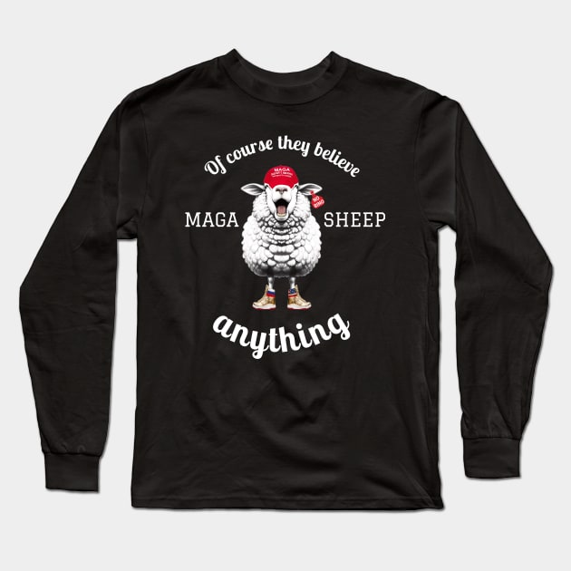 MAGA SHEEP 101. No 1 Long Sleeve T-Shirt by Drew-Drew